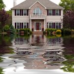 Flooded home in Raleigh, NC