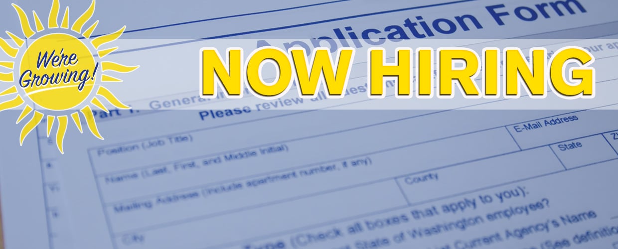 We're Growing! Now hiring!