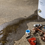 Leaking water heater in a Raleigh, NC home