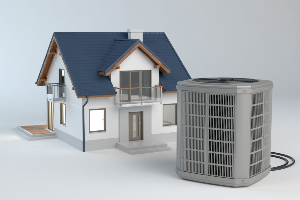 Air heat pump and house model